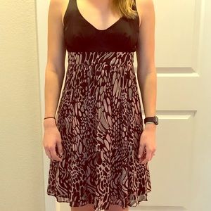 Black Patterned Cocktail Dress